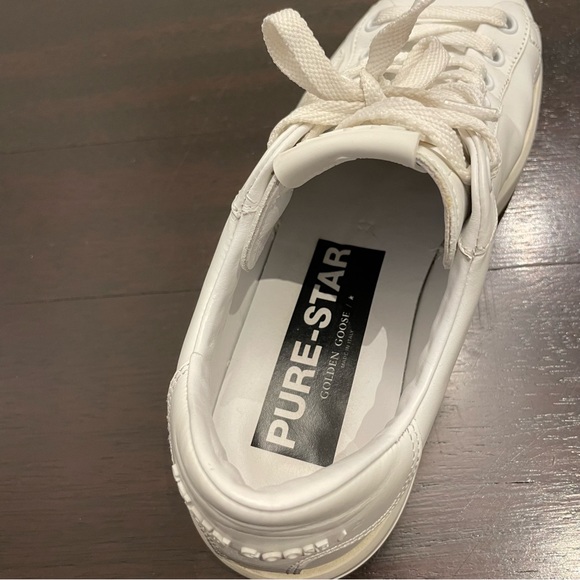 Golden Goose Women’s Purestar Sneakers in White - Picture 7 of 10